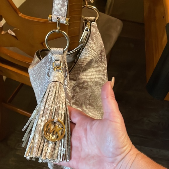 Snakeskin Michael Kors Shoulder Bag - Picture 2 of 13
